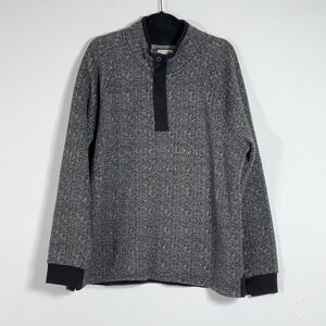 Carbon 2 Cobalt 1/4 Zip Pullover Sweatshirt Mens Sz XL Charcoal Gray